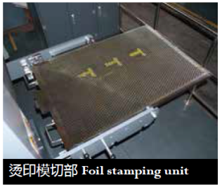 Foil stamping unit