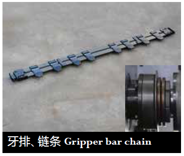 Gripper bar chain